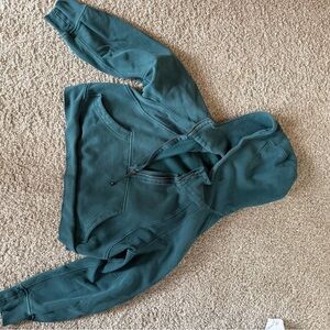 Rare Teal half zip Sweatshirt